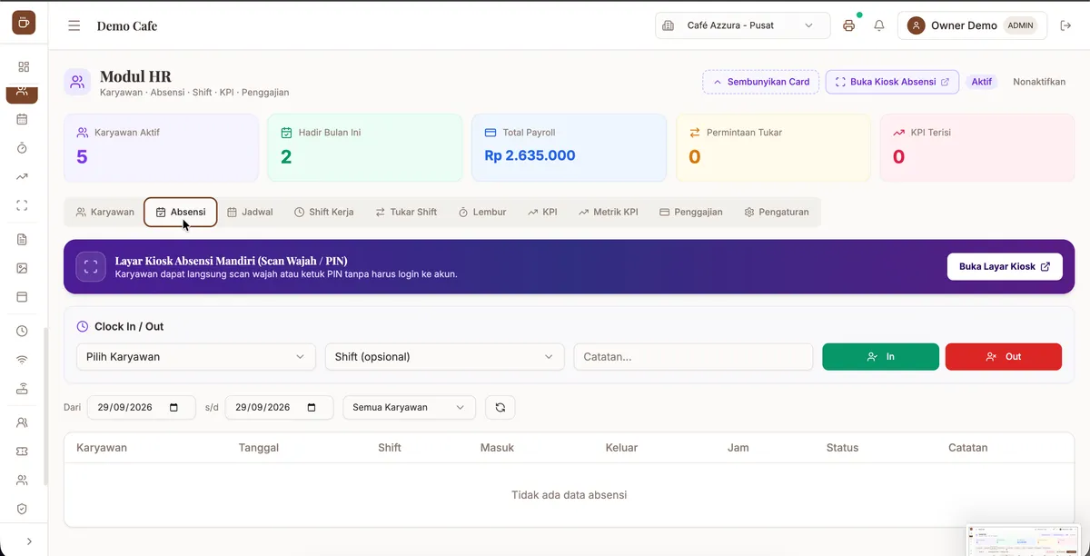 Sistem HR & Absensi screenshot 4
